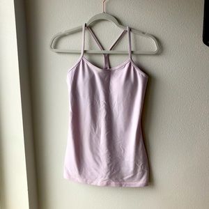 Lululemon Power Y Pale Pink Tank